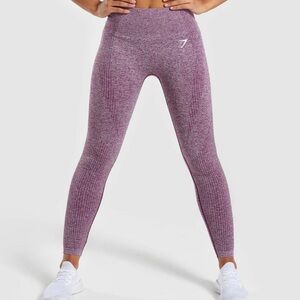 Gymshark Vital Seamless Leggings - Deep Magenta Marl